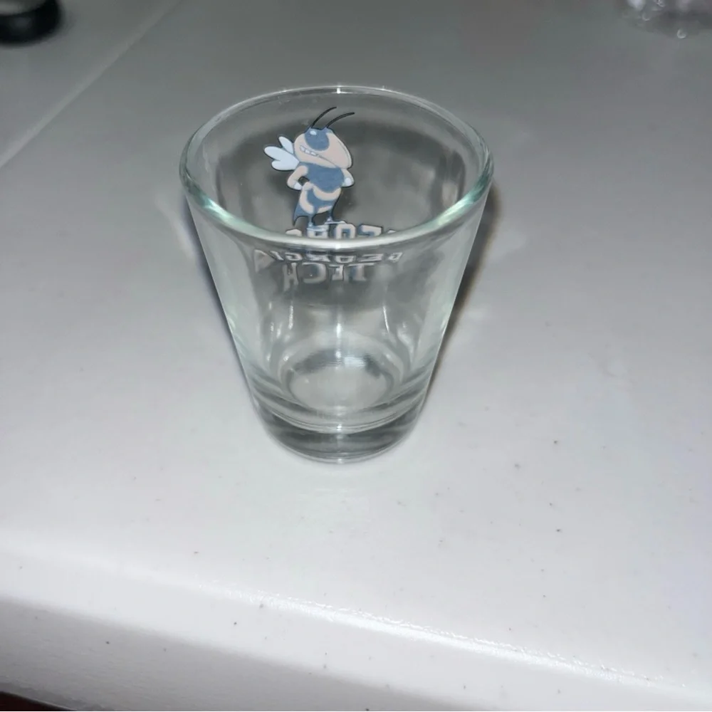 GEORGIA TECH YELLOW JACKETS Shot Glass NCAA Bar Accessories Atlanta, Georgia ATL